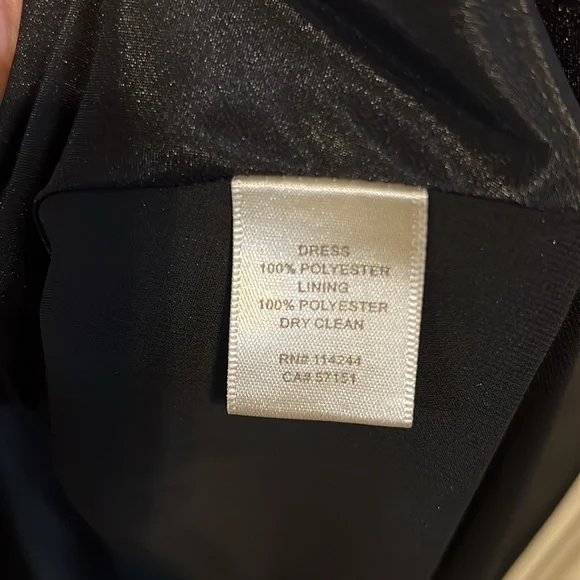 Eliza J strapless pleated front high low chiffon gown - Picture 5 of 7